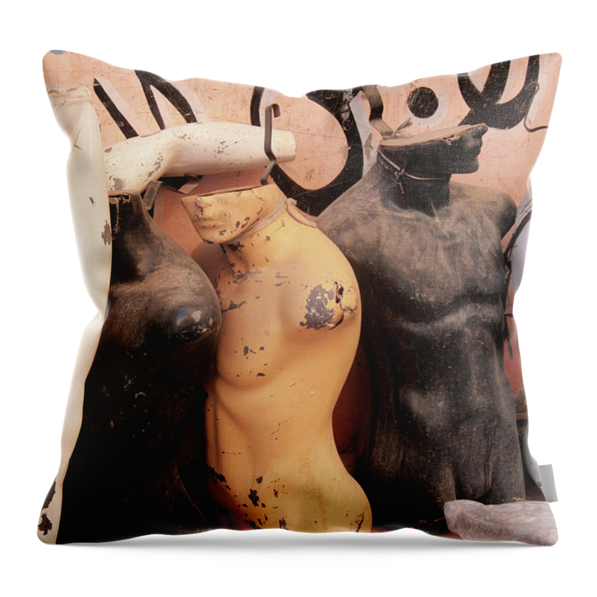Jezcself Throw Pillow featuring the photograph Manearth by Jez C Self