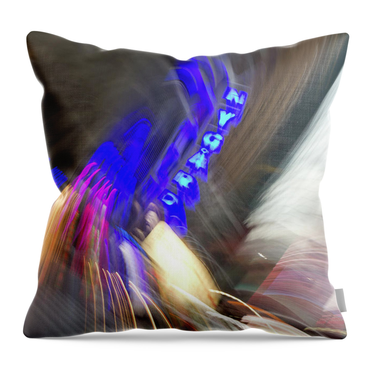 Pattern Throw Pillow featuring the photograph Manhattan Twist by Kyle Lee