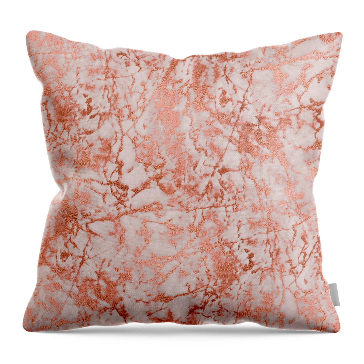 Resin Art Throw Pillow featuring the painting Marble 10 by Jane Biven