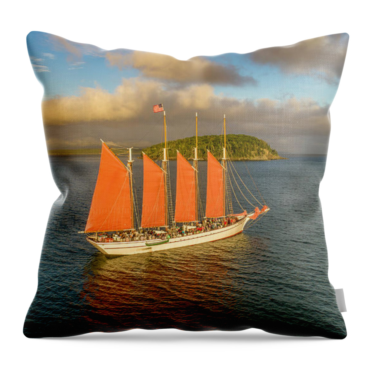 Margaret Todd Throw Pillow featuring the photograph Margaret Todd by Veterans Aerial Media LLC