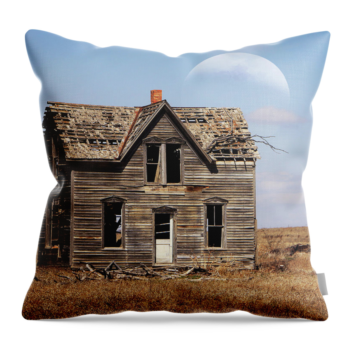 House Throw Pillow featuring the photograph Marquette Lonely by Christopher McKenzie