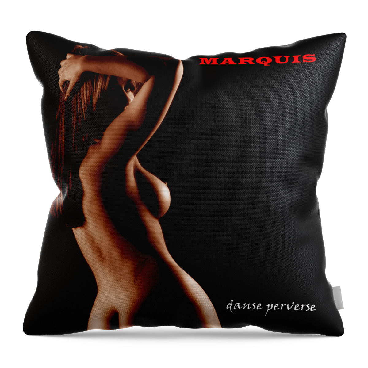 Music Throw Pillow featuring the digital art Marquis - Danse Perverse by Mark Baranowski