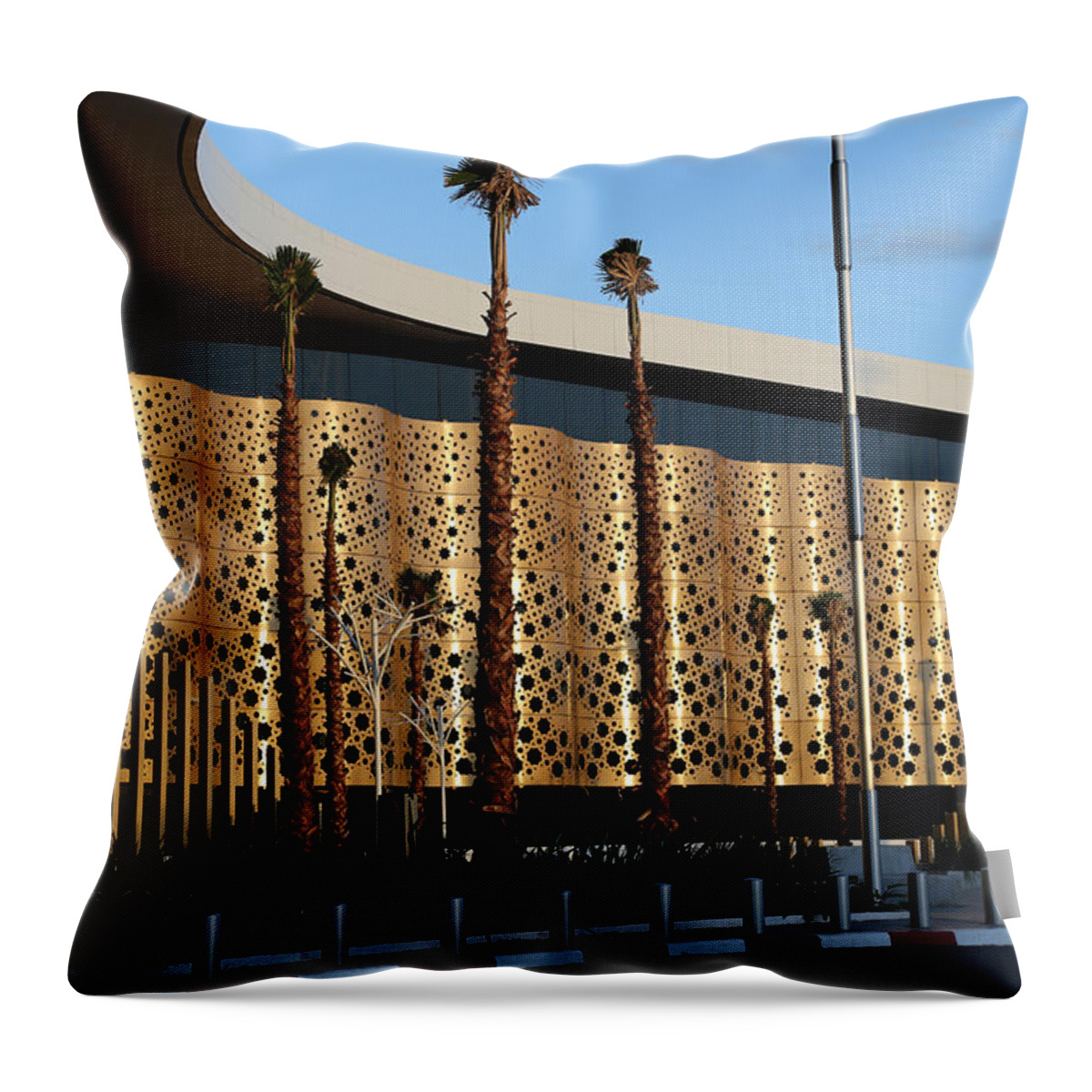 Marrakech Throw Pillow featuring the photograph Marrakech Airport 1 by Andrew Fare