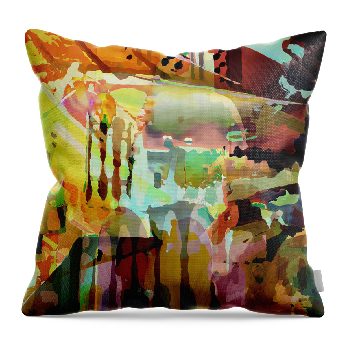 Marrakech Throw Pillow featuring the digital art Marrakesh Arches by Sarah Vernon