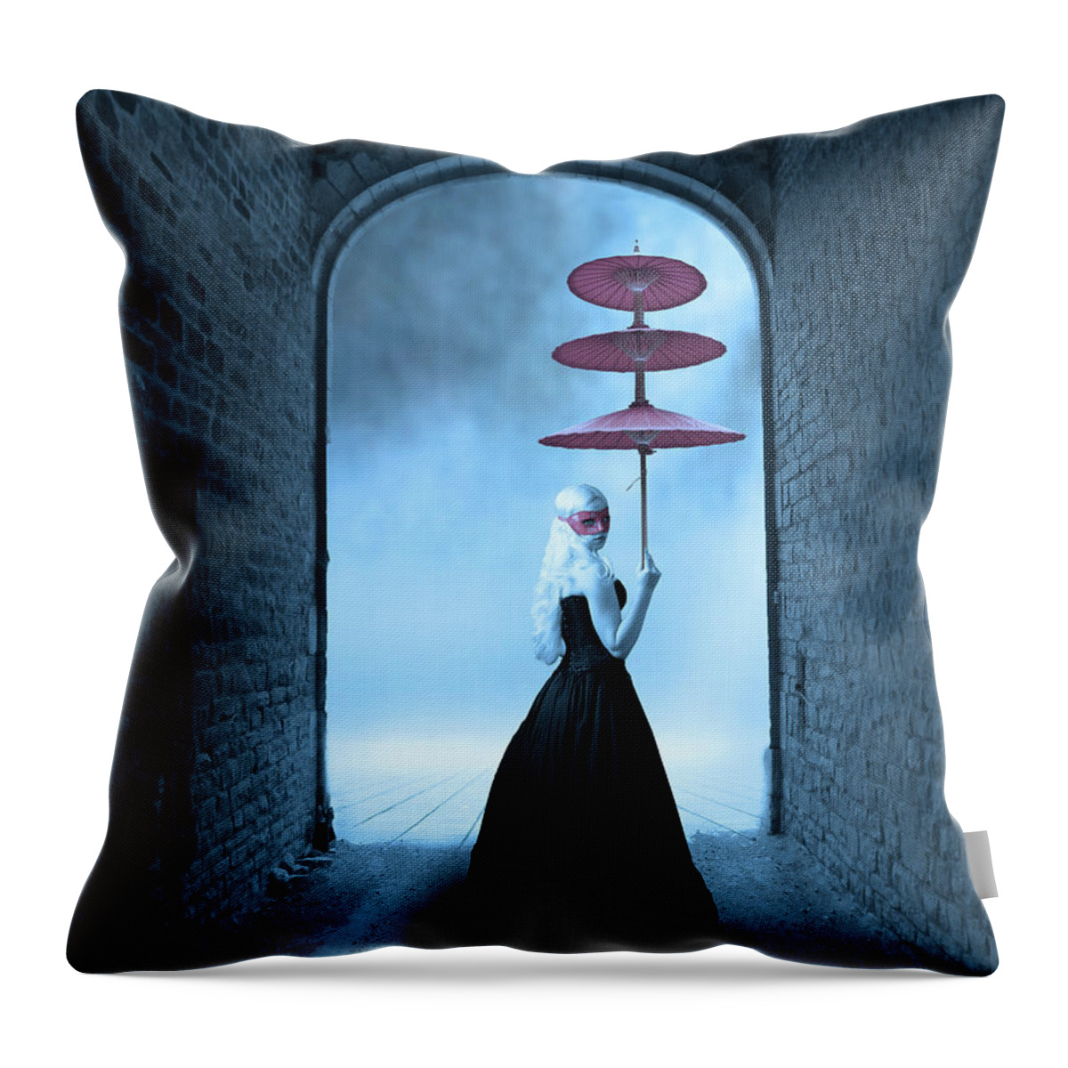 Carnivale Throw Pillow featuring the photograph Masquerade by Juli Scalzi