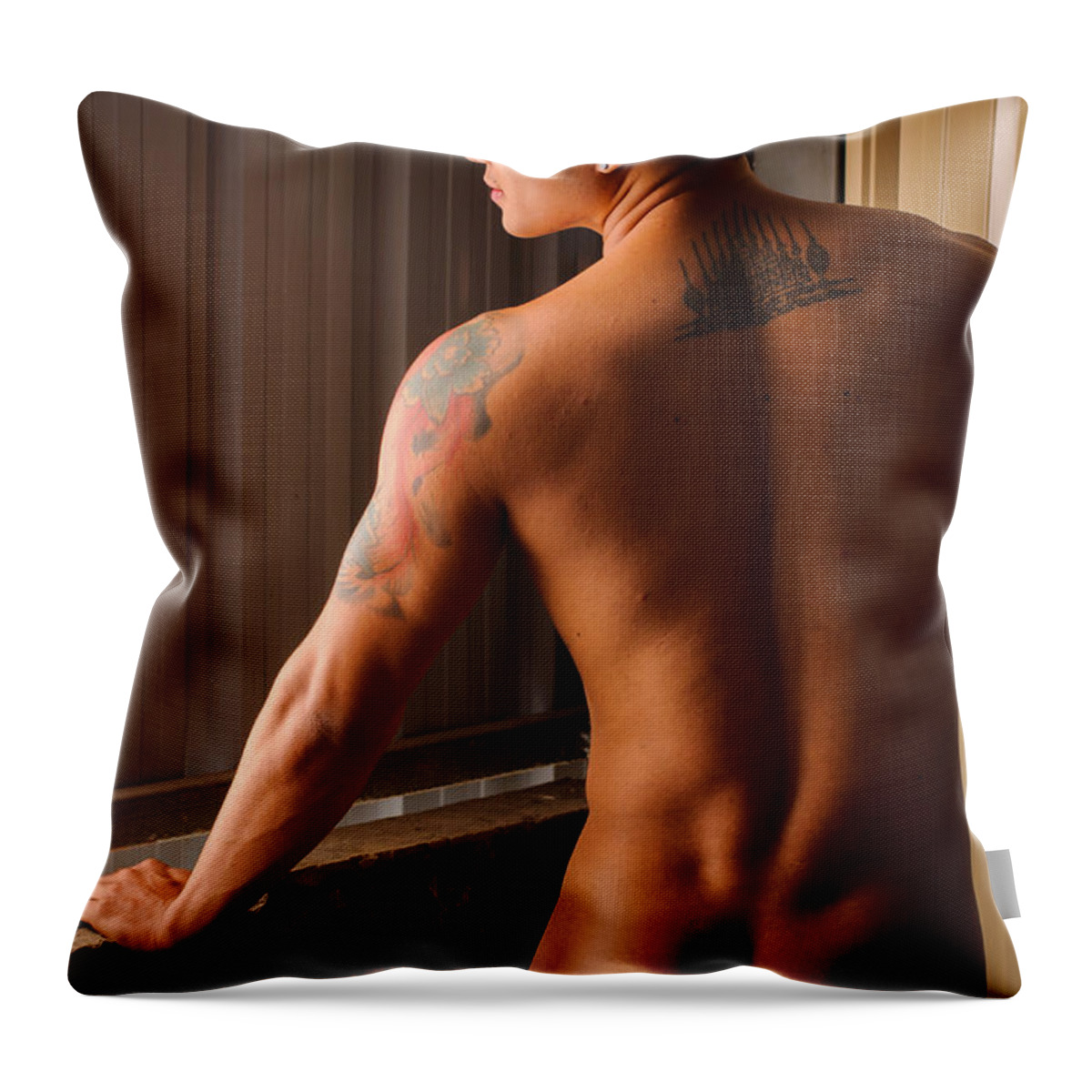 Male Throw Pillow featuring the photograph Max 1 by Rick Saint