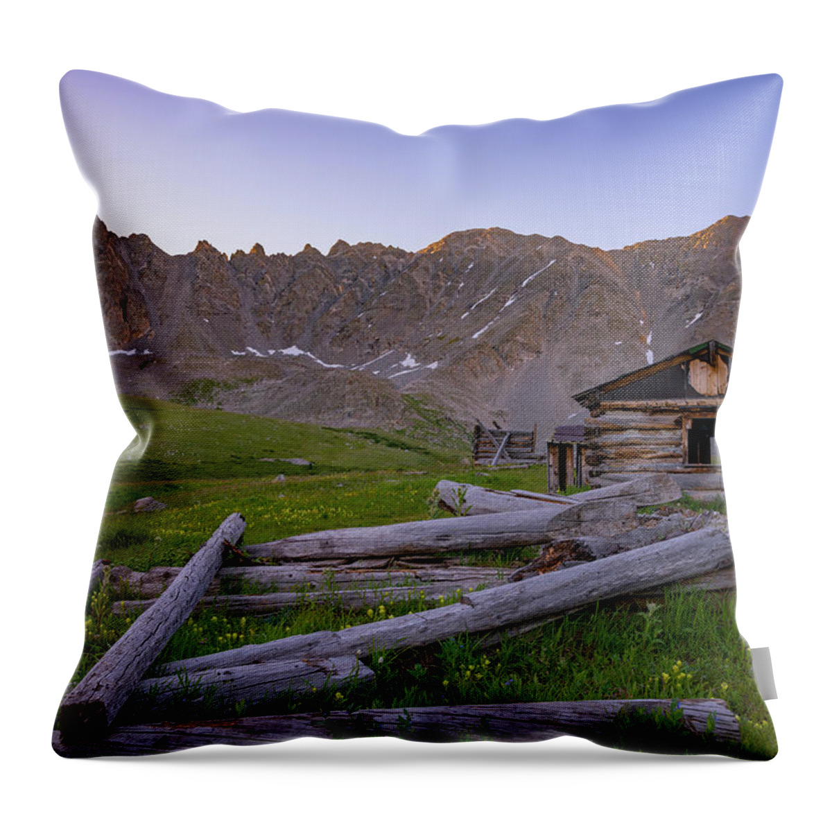 Colorado Throw Pillow featuring the photograph Mayflower Homestead by Darren White