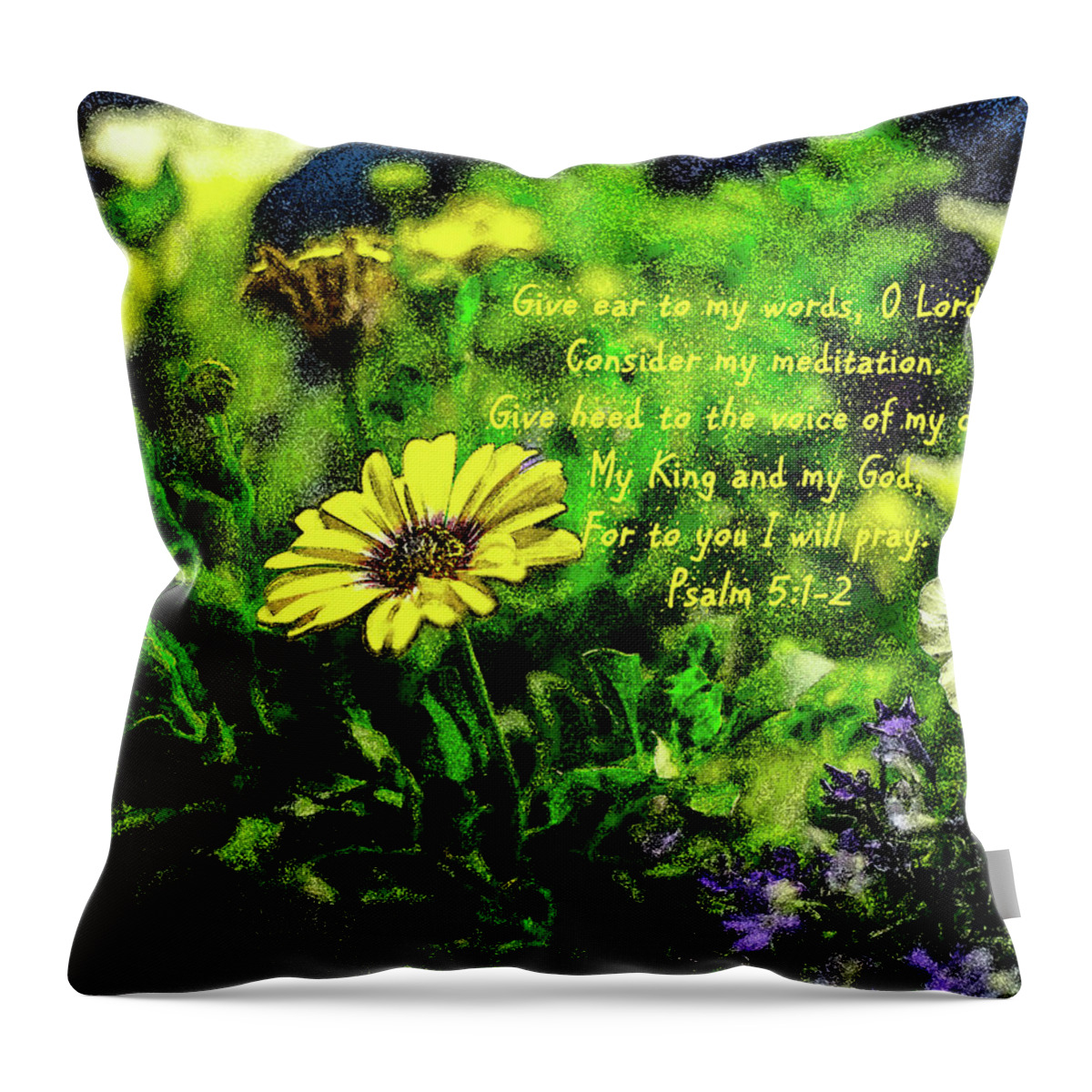 Watercolor Throw Pillow featuring the photograph Meditation by Jana Rosenkranz