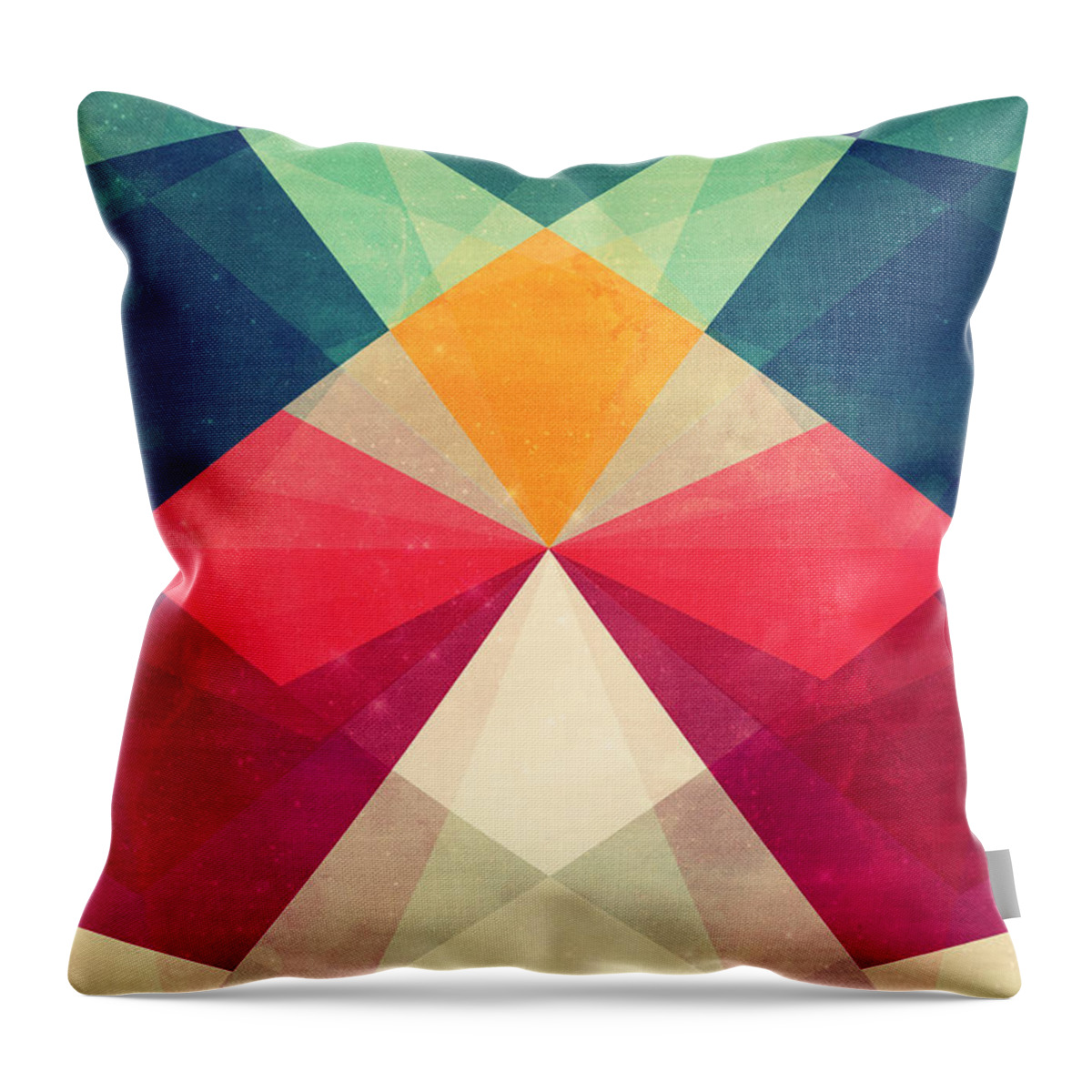Abstract Throw Pillow featuring the digital art Meet me halfway by Vess DSign