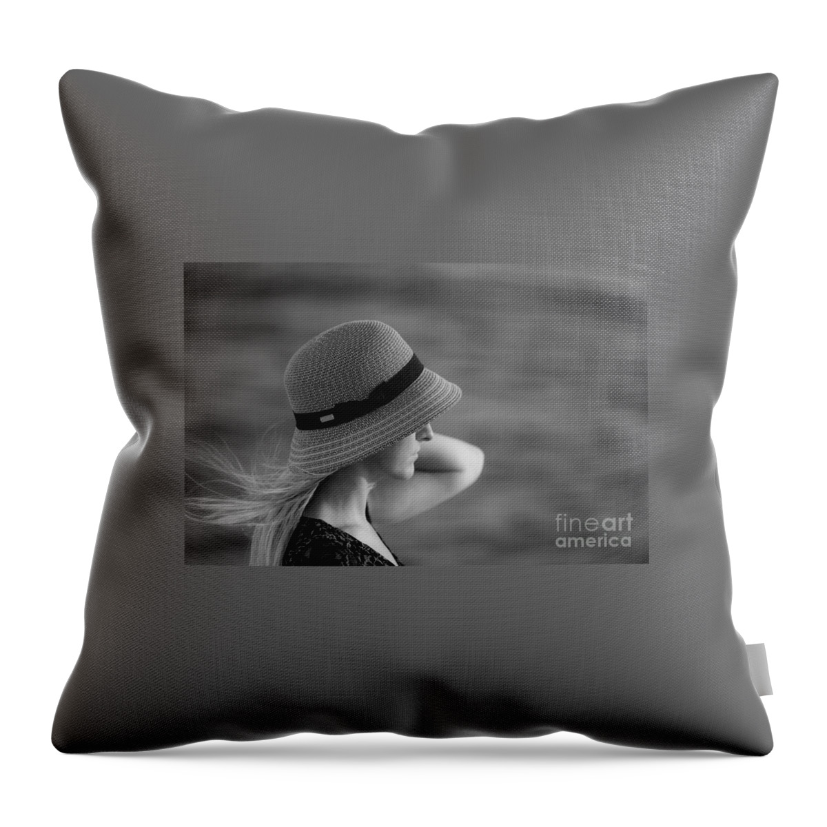 Portrait Throw Pillow featuring the photograph Melody by Don Spenner