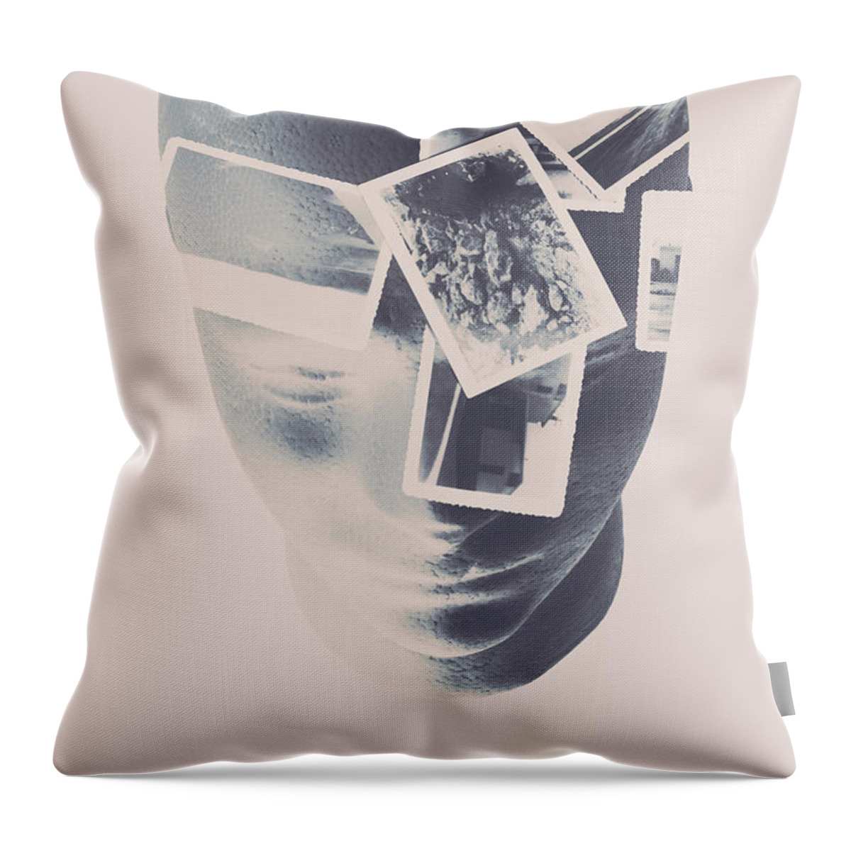 Artwork Throw Pillow featuring the photograph Memories beyond the mind by Jorgo Photography