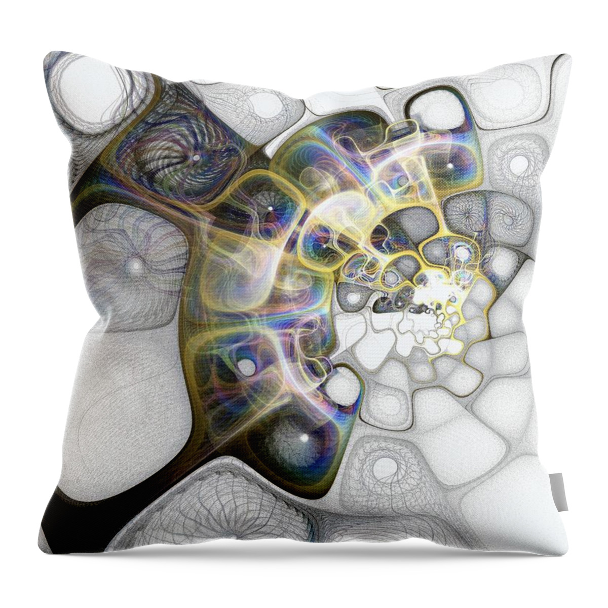 Digital Art Throw Pillow featuring the digital art Memories II by Amanda Moore