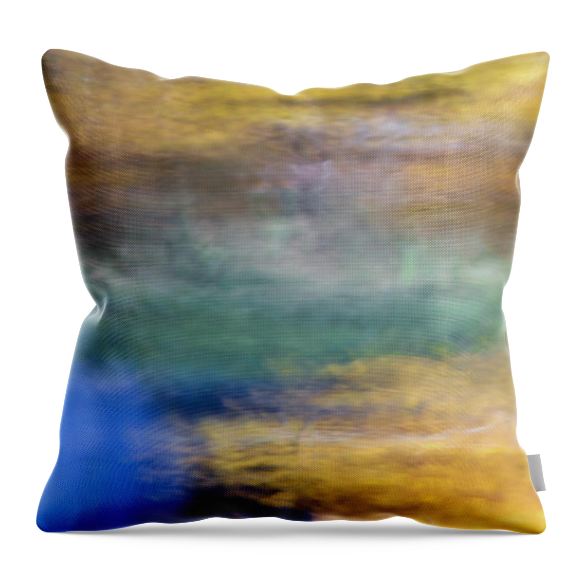 Yosemite Throw Pillow featuring the photograph Merced River Reflections 13 by Larry Marshall