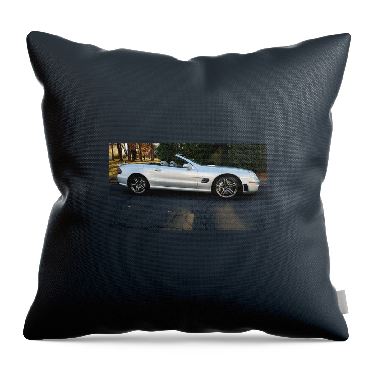 Mercedes-benz Sl65 Amg Throw Pillow featuring the photograph Mercedes-Benz SL65 AMG by Jackie Russo