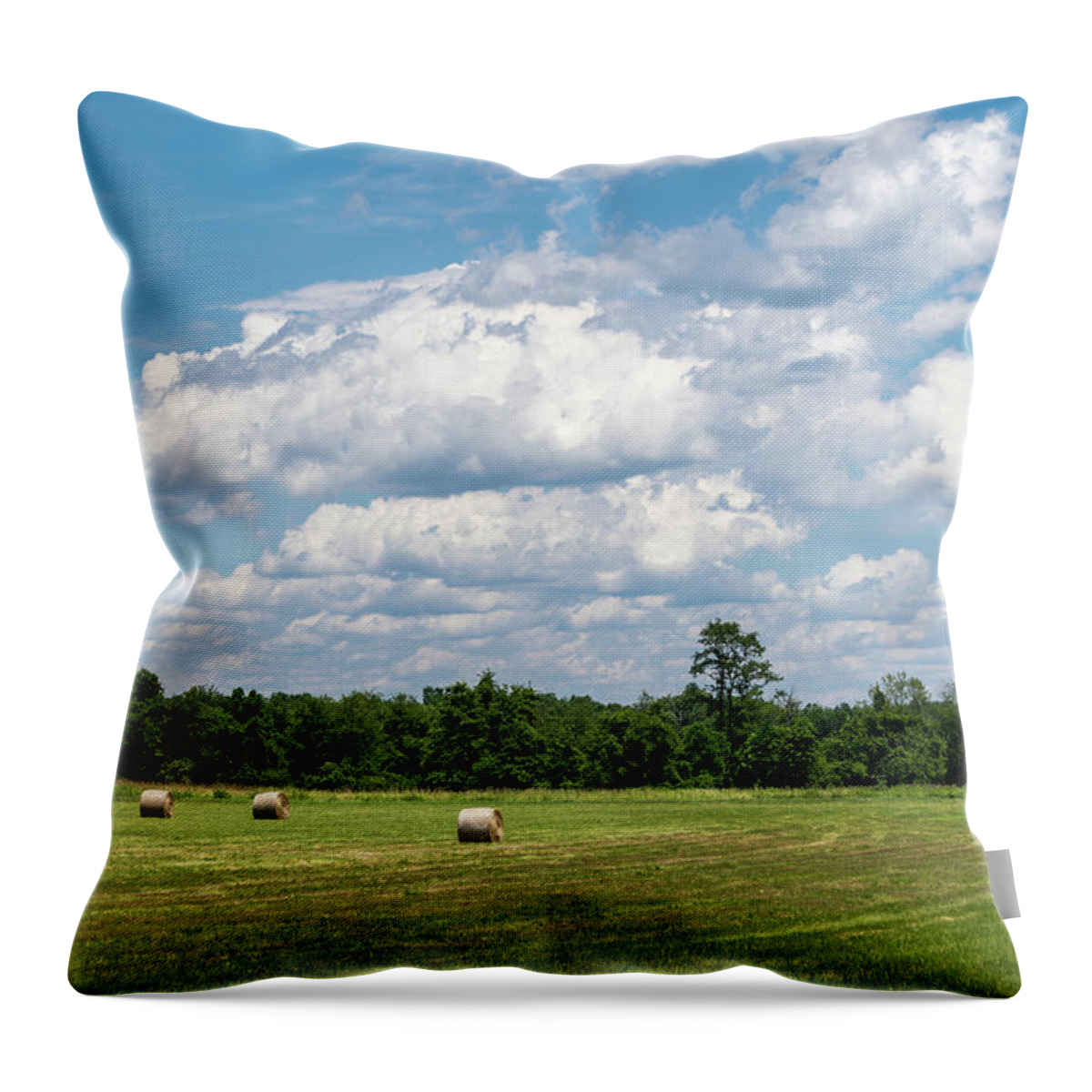 Lawrence Township Throw Pillow featuring the photograph Mercer County Landscape by Steven Richman