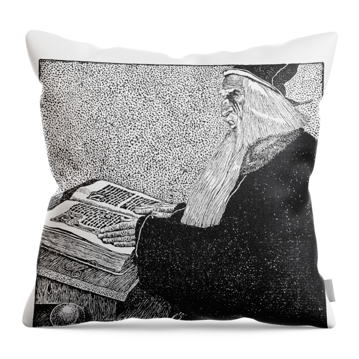 1903 Throw Pillow featuring the photograph Merlin by Granger