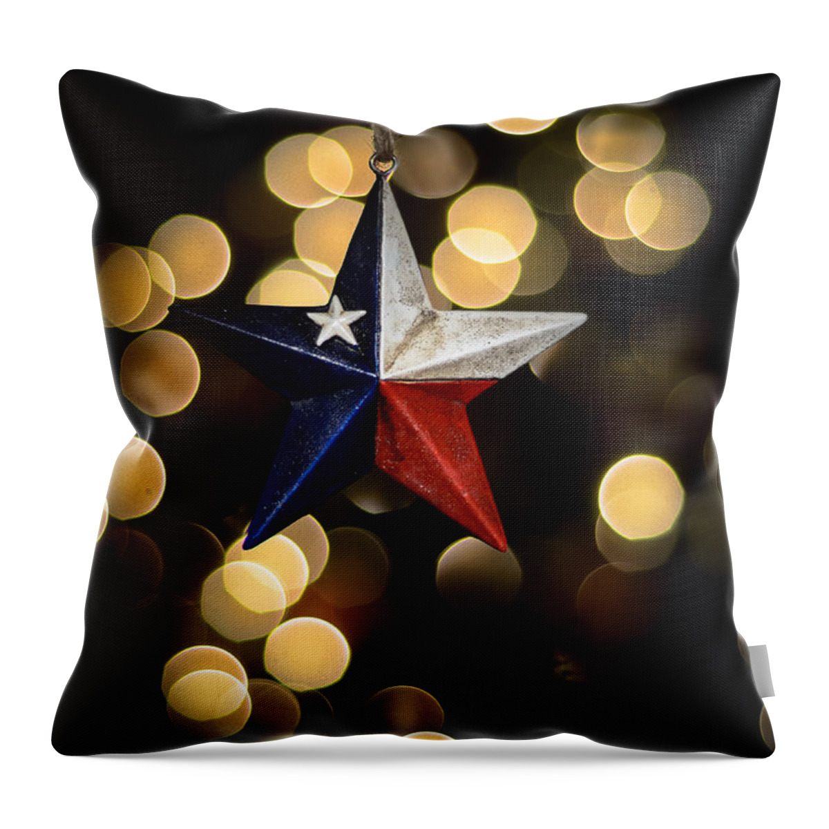 Merry Christmas Texas Throw Pillow featuring the photograph Merry Christmas Texas by Kelly Wade