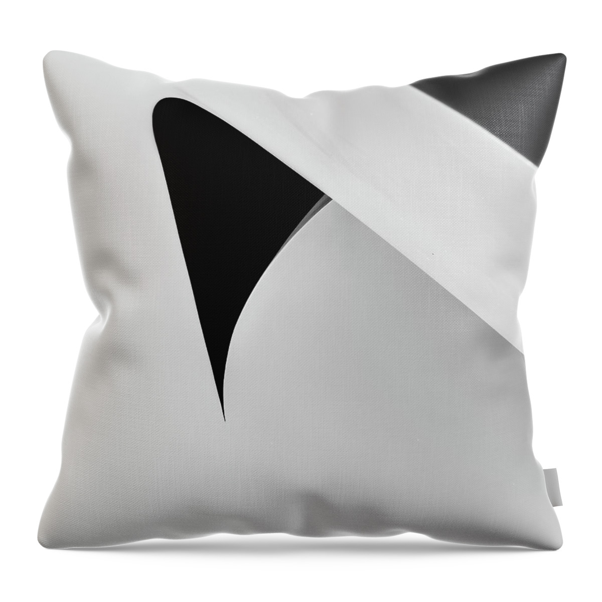 Sculpture Throw Pillow featuring the photograph Metal Sculpture Abstract by Rand Ningali