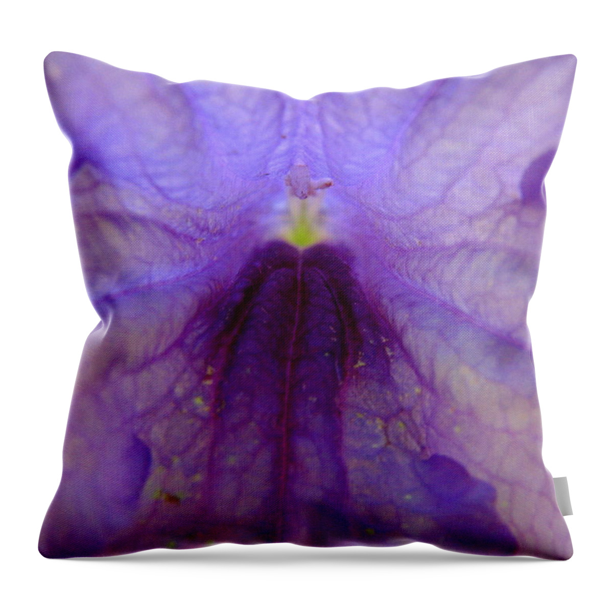 Mexican Petunia Throw Pillow featuring the photograph Mexican Petunia Macro by J M Farris Photography