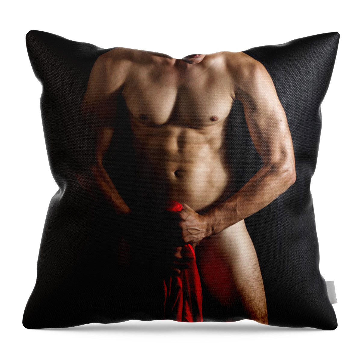 Male Throw Pillow featuring the photograph MIchael 6 by Rick Saint