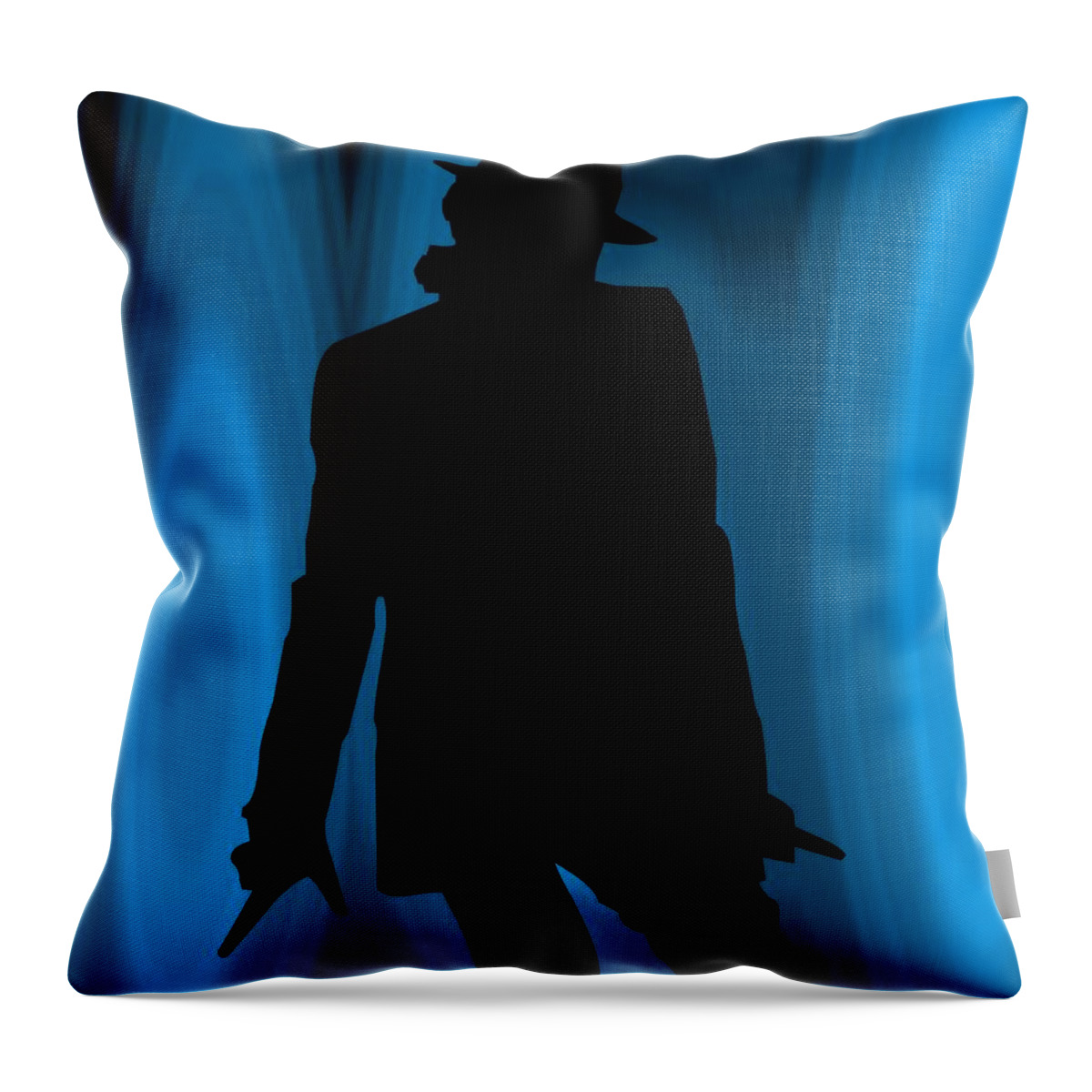 Male Portraits Throw Pillow featuring the digital art Michael by Walter Neal