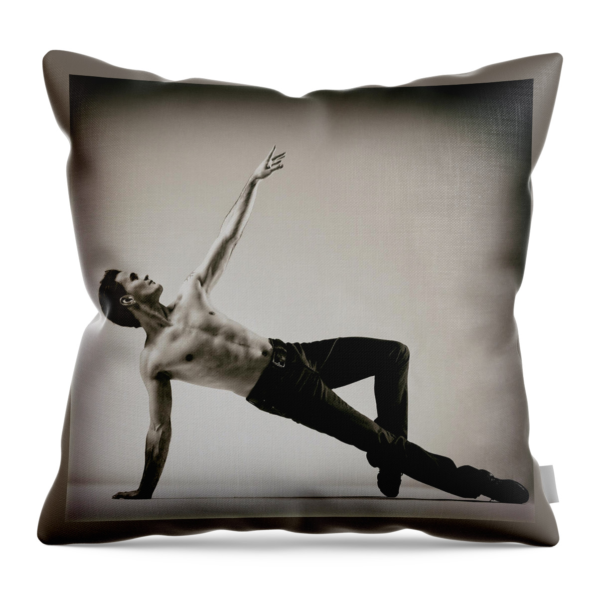 Ballet Throw Pillow featuring the photograph Michaelangelo Would Love This by Monte Arnold