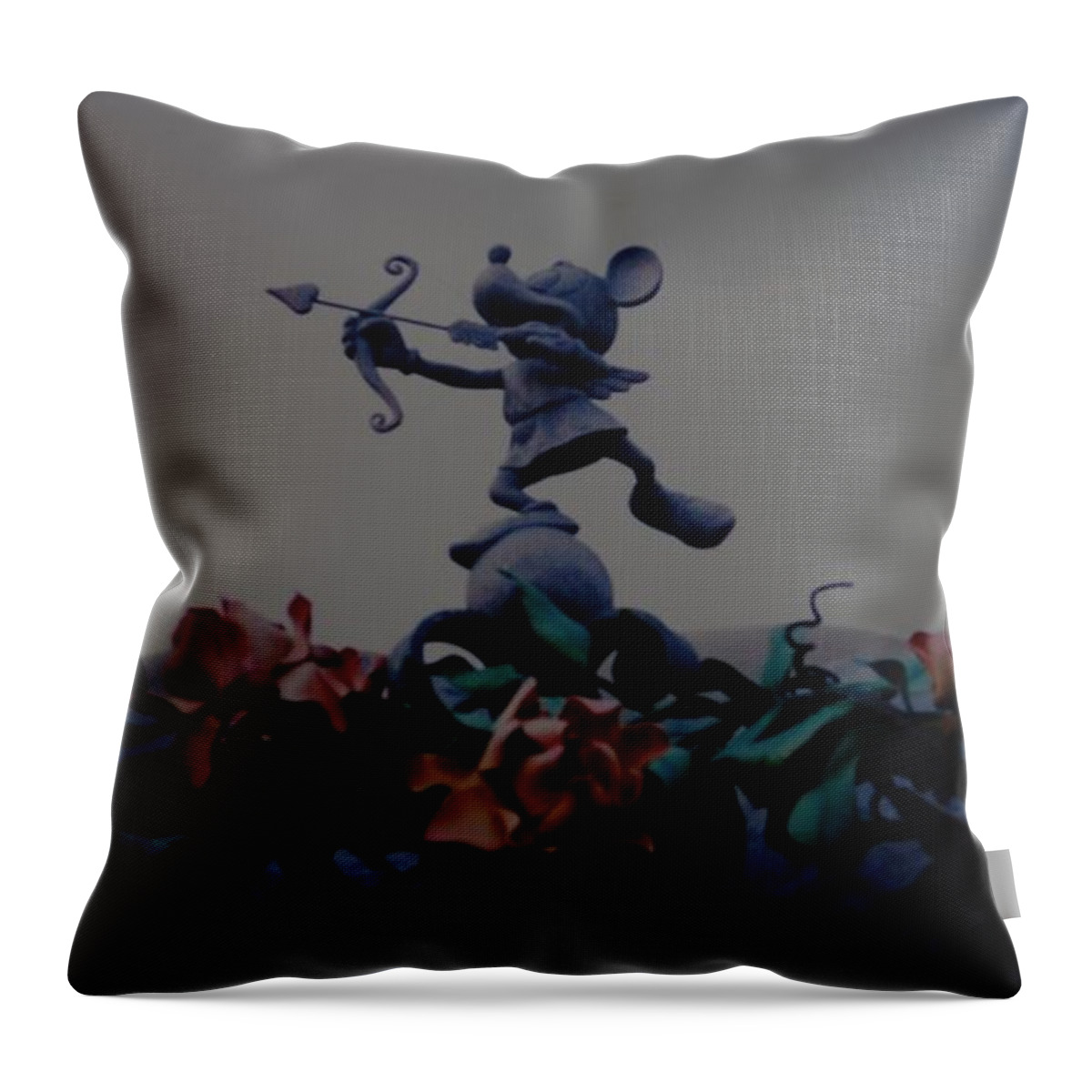 Micky Mouse Throw Pillow featuring the photograph Mickey Mouse by Rob Hans