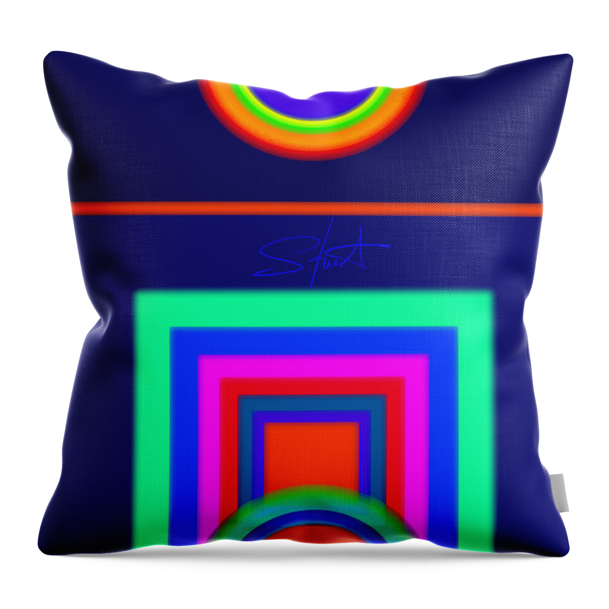 Classical Throw Pillow featuring the digital art Midnight Journey by Charles Stuart