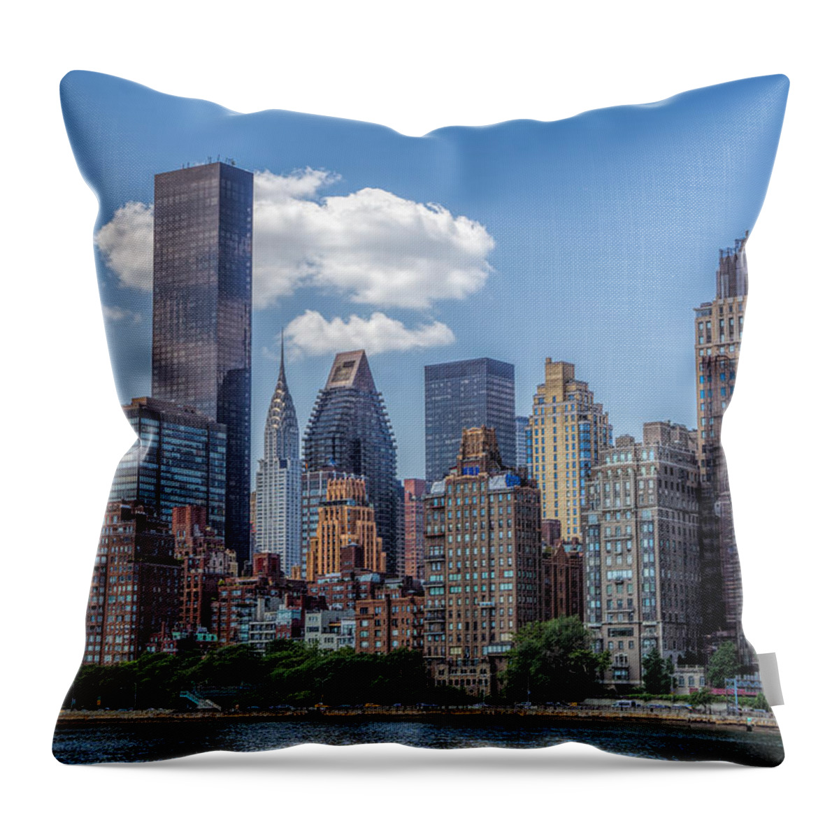 Manhattan Throw Pillow featuring the photograph MIdtown Manhattan by June Marie Sobrito