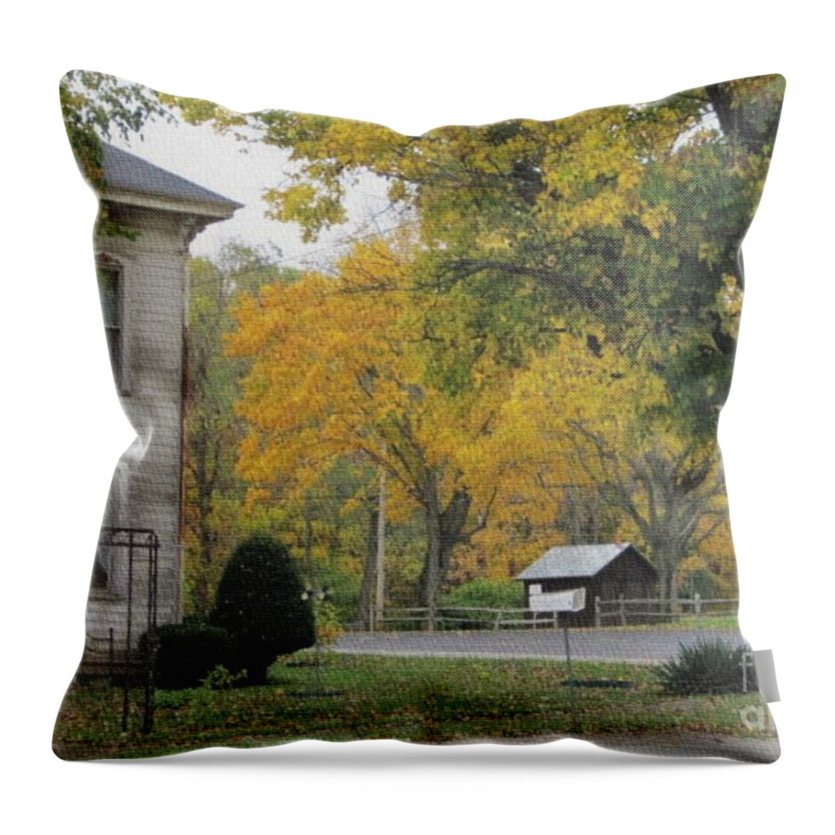 Photggraphy Throw Pillow featuring the photograph Mifflin, Ohio by Kathie Chicoine