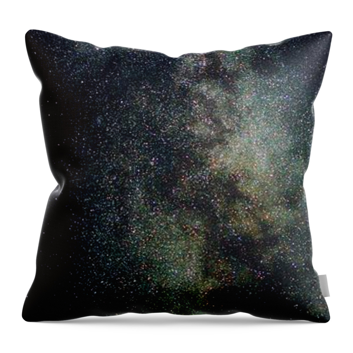Milky Way Throw Pillow featuring the photograph Milky Way Panoramic by Jeremy Tamsen