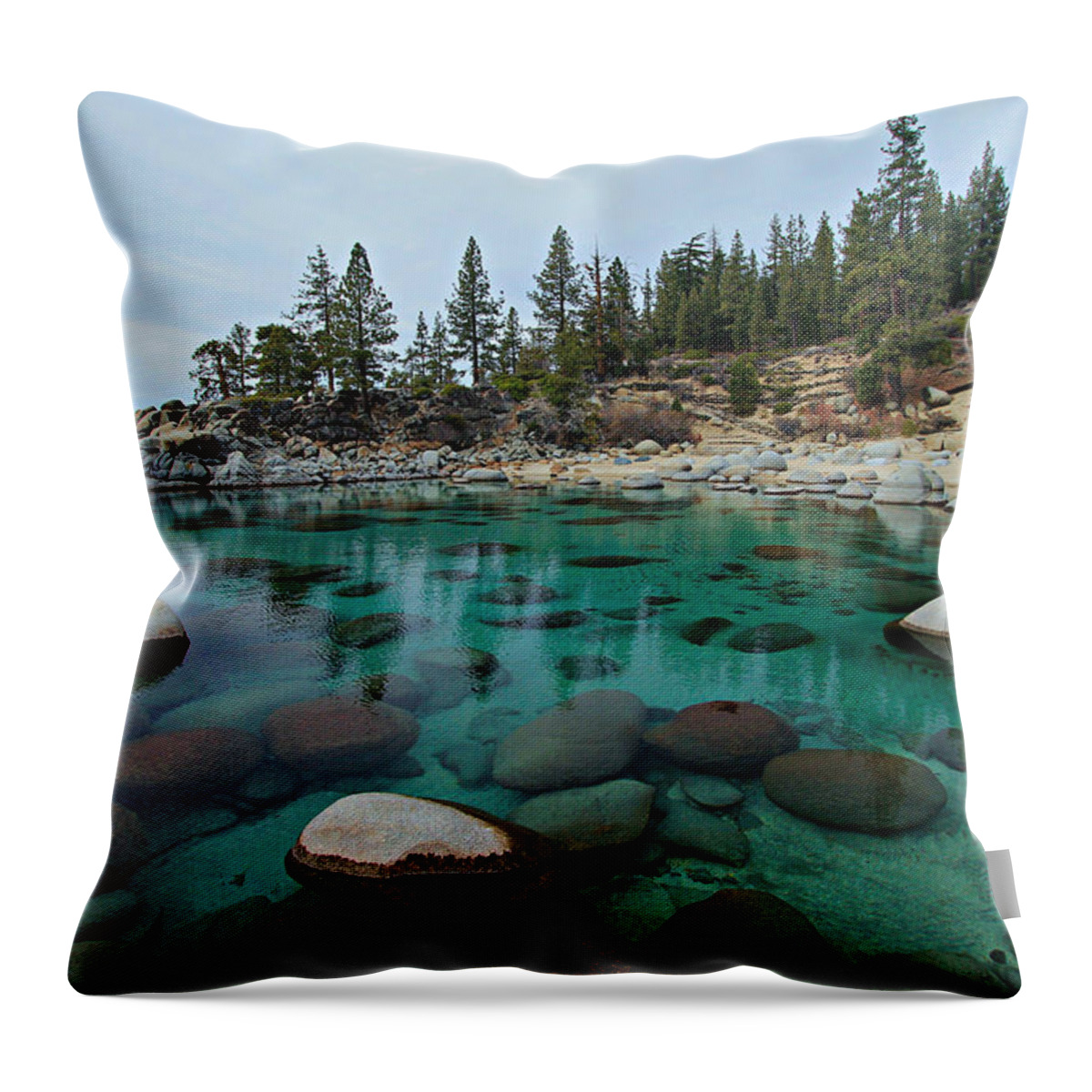 Lake Tahoe Throw Pillow featuring the photograph Mind Blowing Clarity by Sean Sarsfield