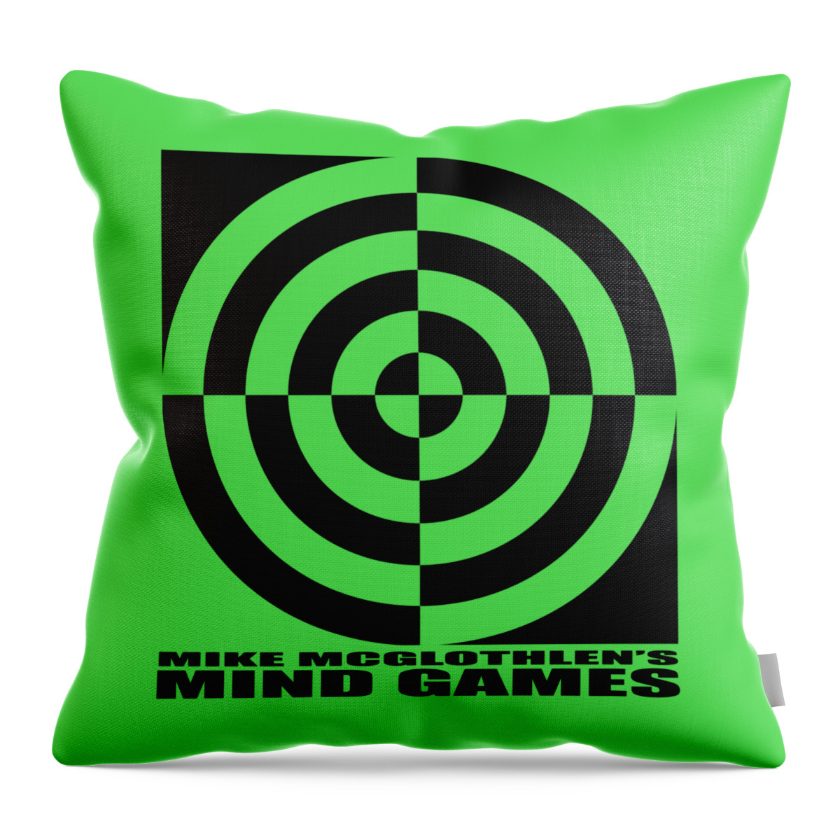 T-shirt Throw Pillow featuring the digital art Mind Games 1SE by Mike McGlothlen