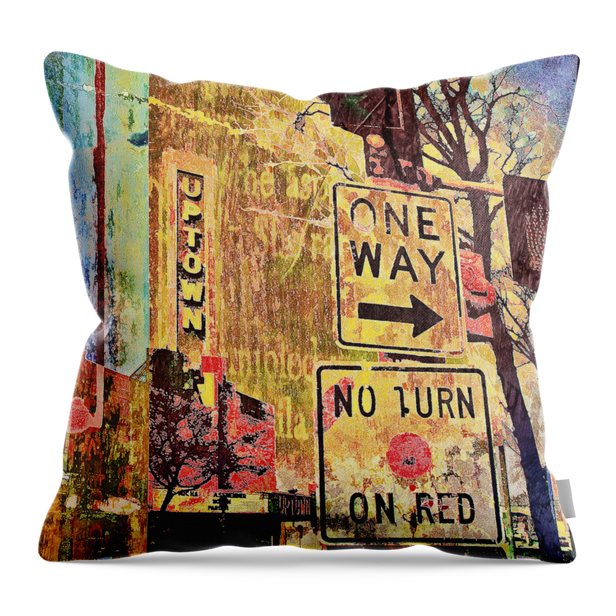 Uptown Minneapolis Art Throw Pillow featuring the photograph Minneapolis Uptown Energy by Susan Stone