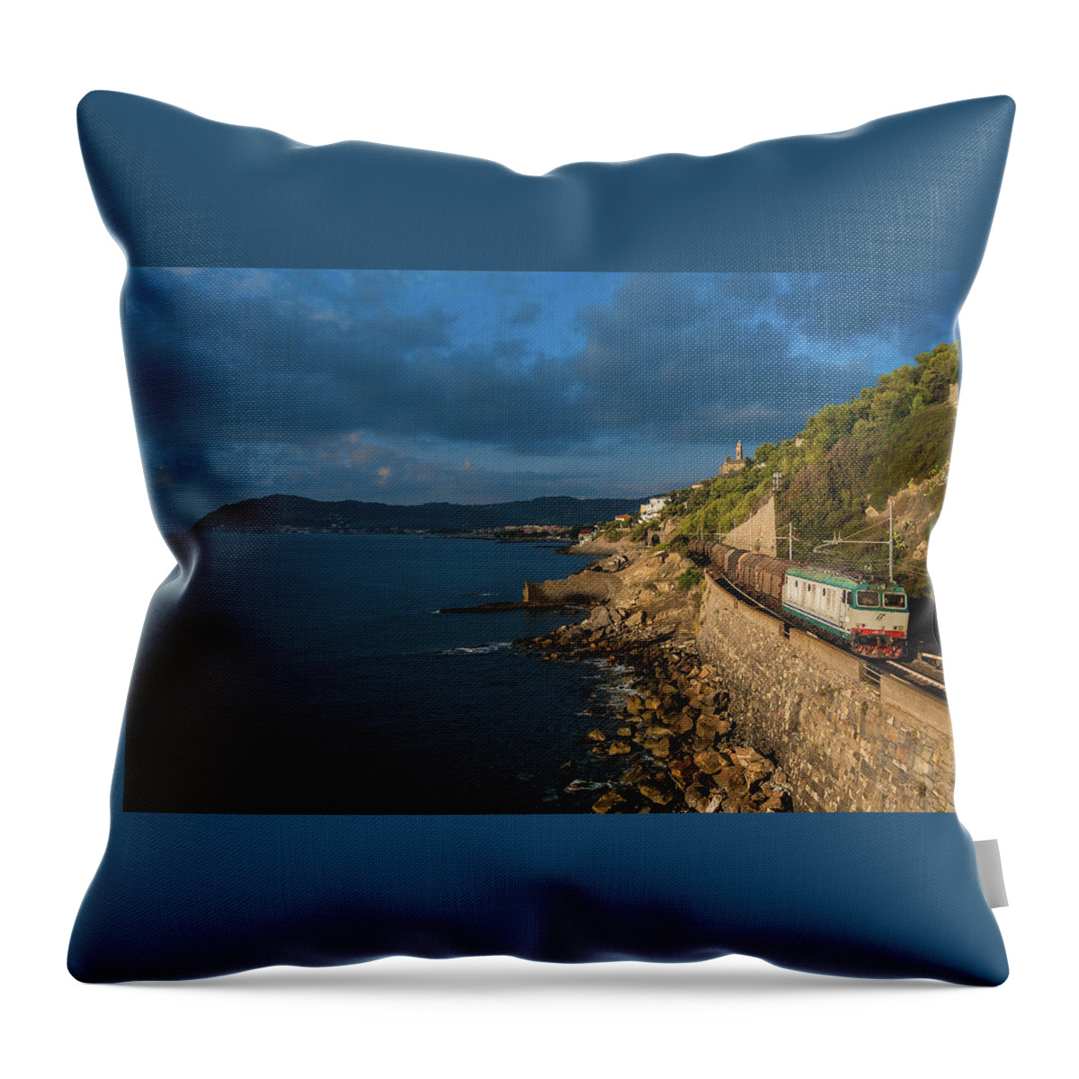 Train Throw Pillow featuring the photograph Missing Railway by Andrea Sosio