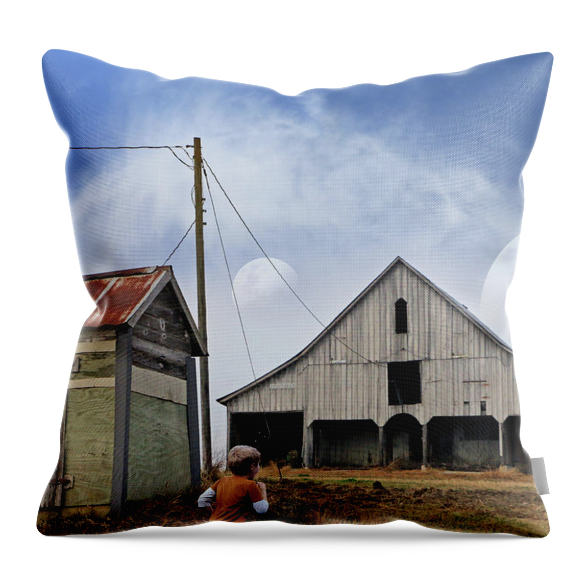 Barn Throw Pillow featuring the photograph Missouri Dreaming by Christopher McKenzie