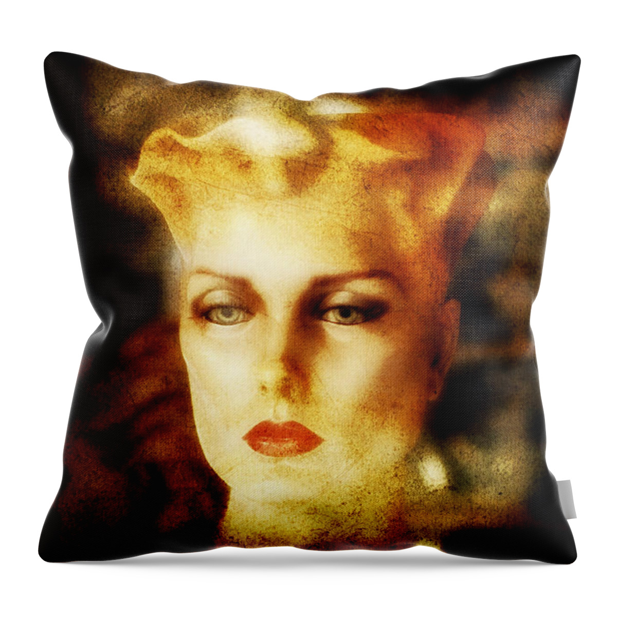 Tranquility Throw Pillow featuring the photograph Misty Woman by Craig J Satterlee