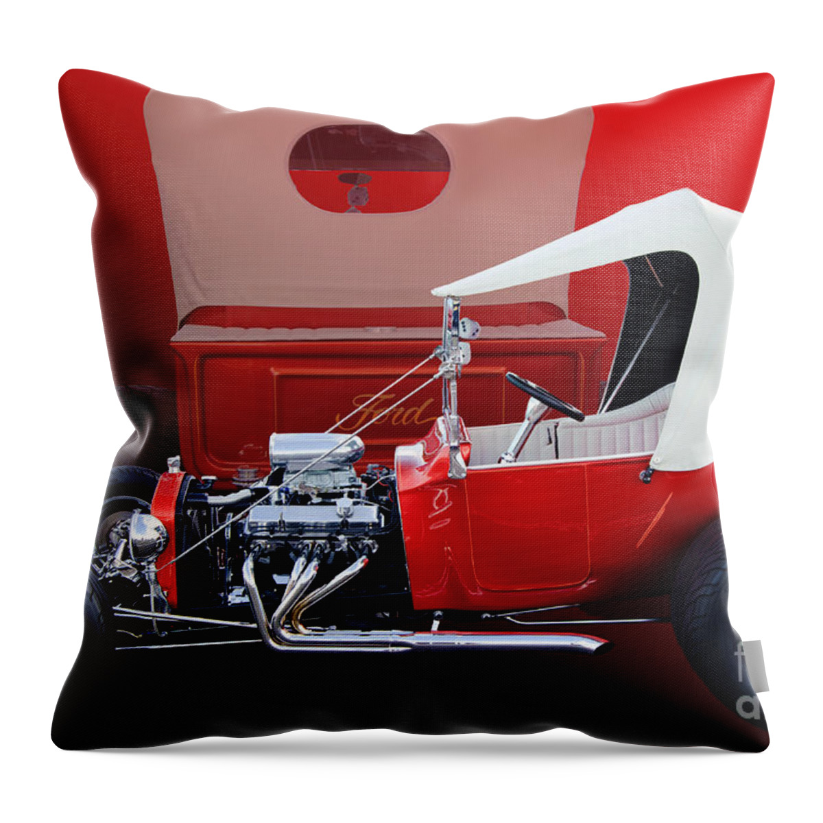 Model T Throw Pillow featuring the photograph Model T Ford by Jim Hatch