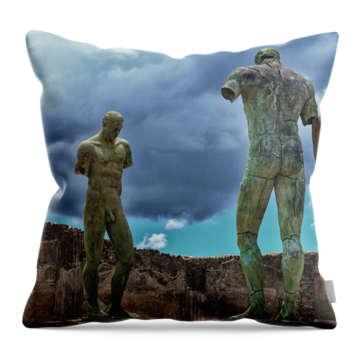 Amidst Throw Pillow featuring the photograph Modern Pompeii Art by Travis Rogers