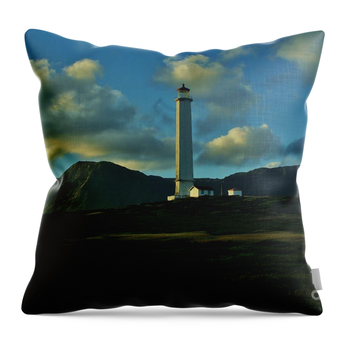 Molokai Lighthouse Throw Pillow featuring the photograph Molokai Lighthouse by Craig Wood