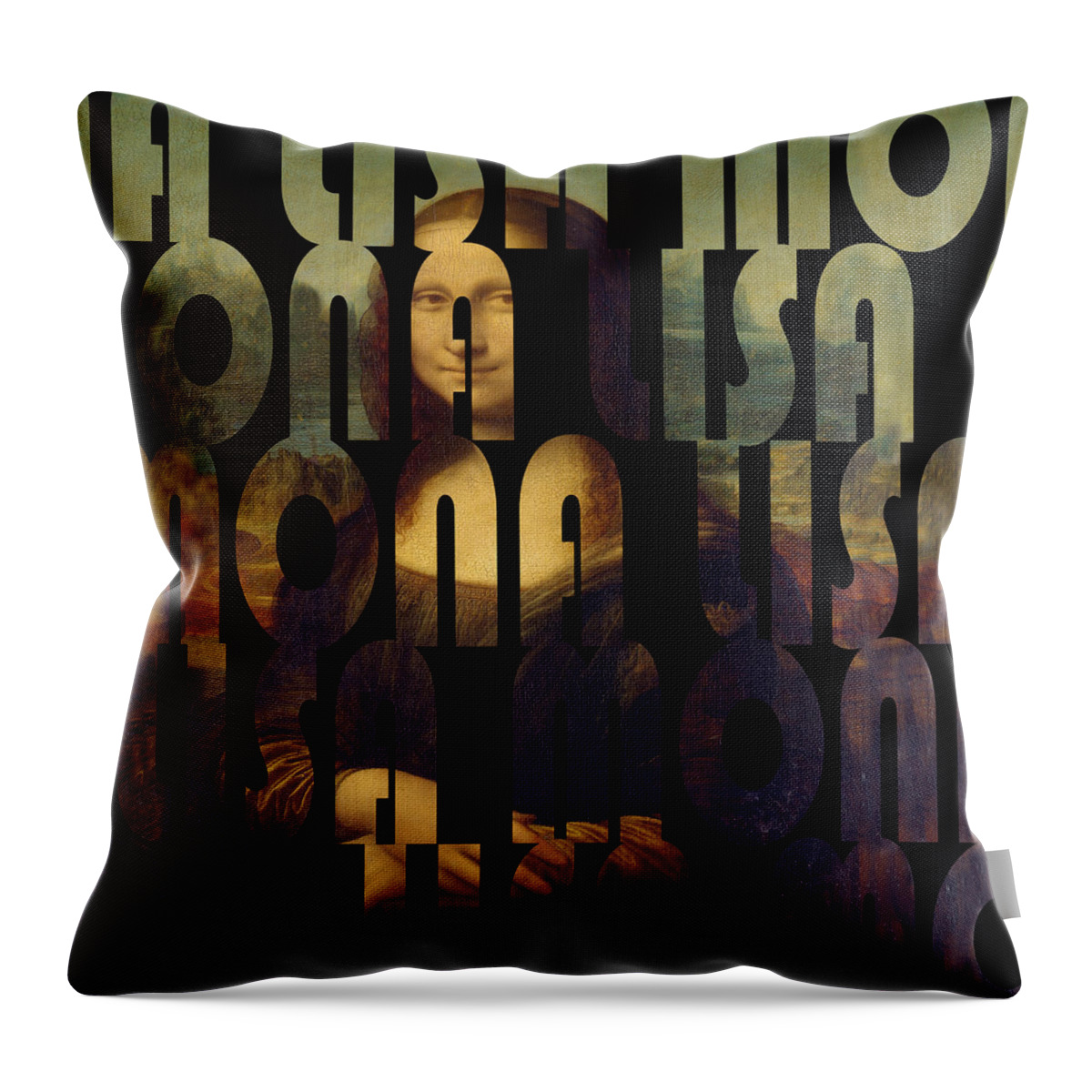 Mona Lisa Throw Pillow featuring the photograph Mona Lisa 3 by Andrew Fare