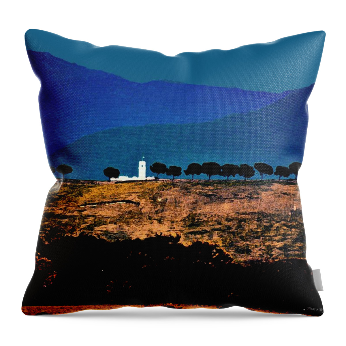 Wall Décor Throw Pillow featuring the photograph Monastery in Italy by Coke Mattingly