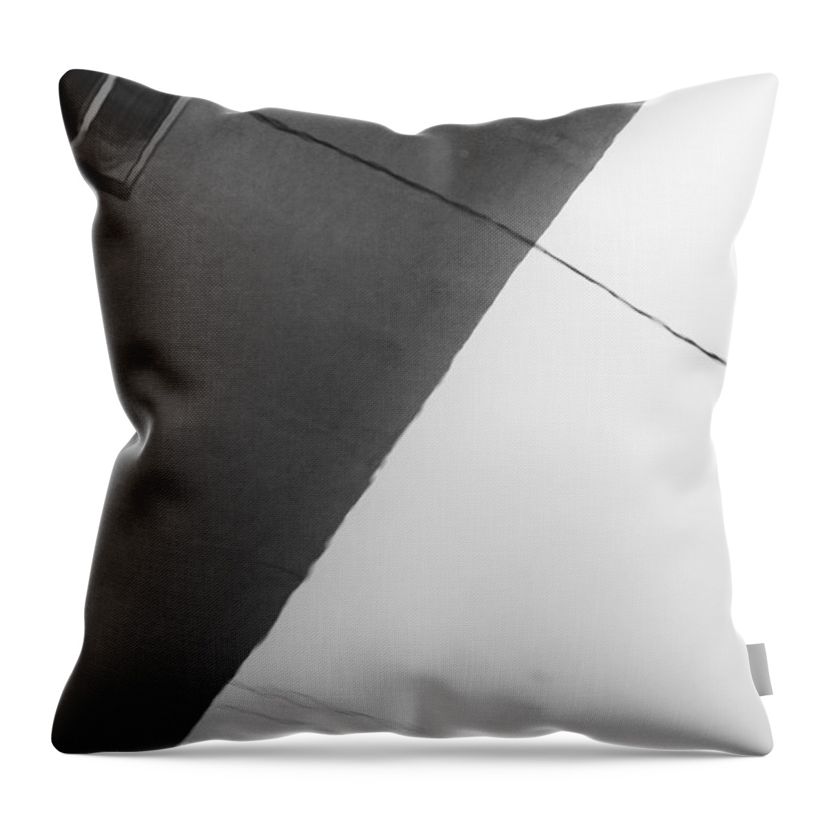 Monochrome Throw Pillow featuring the photograph Monochrome Building Abstract 1 by John Williams