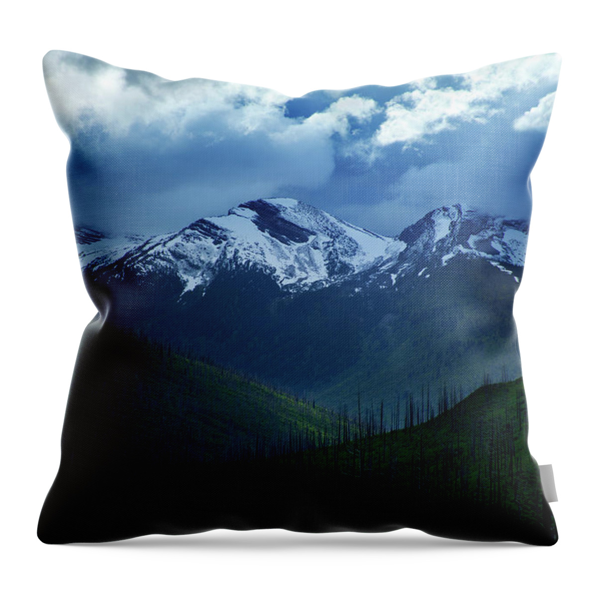 Mountains Throw Pillow featuring the photograph Montana Mountain Vista #2 by David Chasey