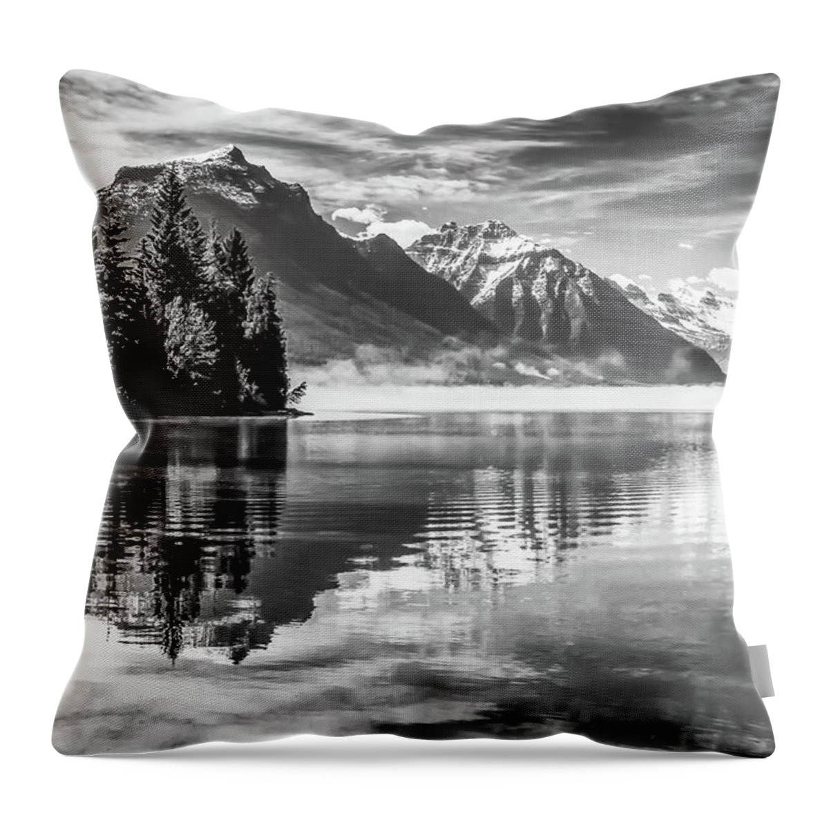 Montana Throw Pillow featuring the photograph Montana Reflects by Gary Migues