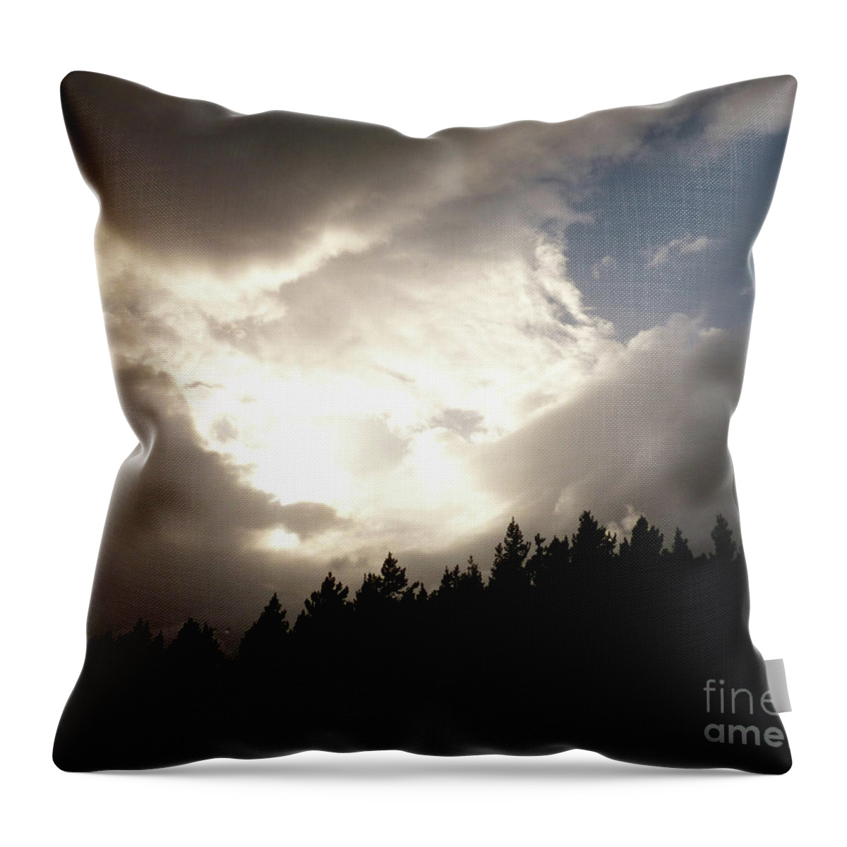 Montana Throw Pillow featuring the photograph Montana skyscape 2 by Paula Joy Welter
