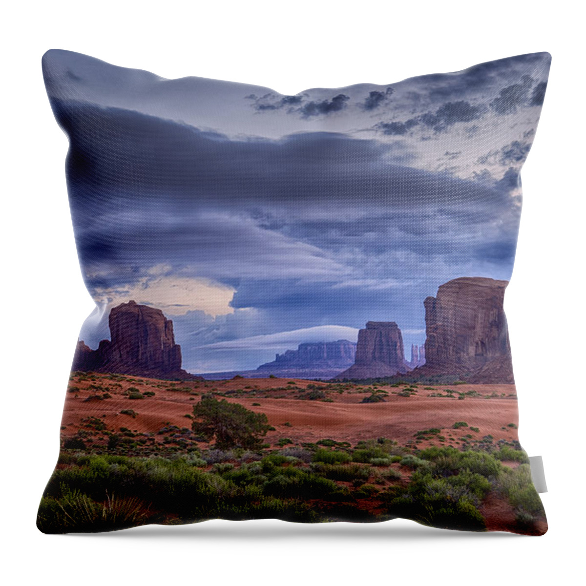 Arizona Throw Pillow featuring the photograph Monument Valley AZ DSC03299 by Greg Kluempers