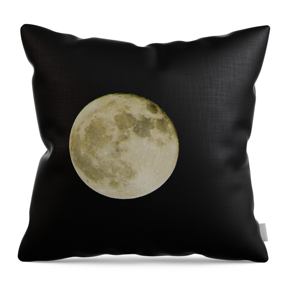 Space Throw Pillow featuring the photograph Moon 1 by Cathy Harper