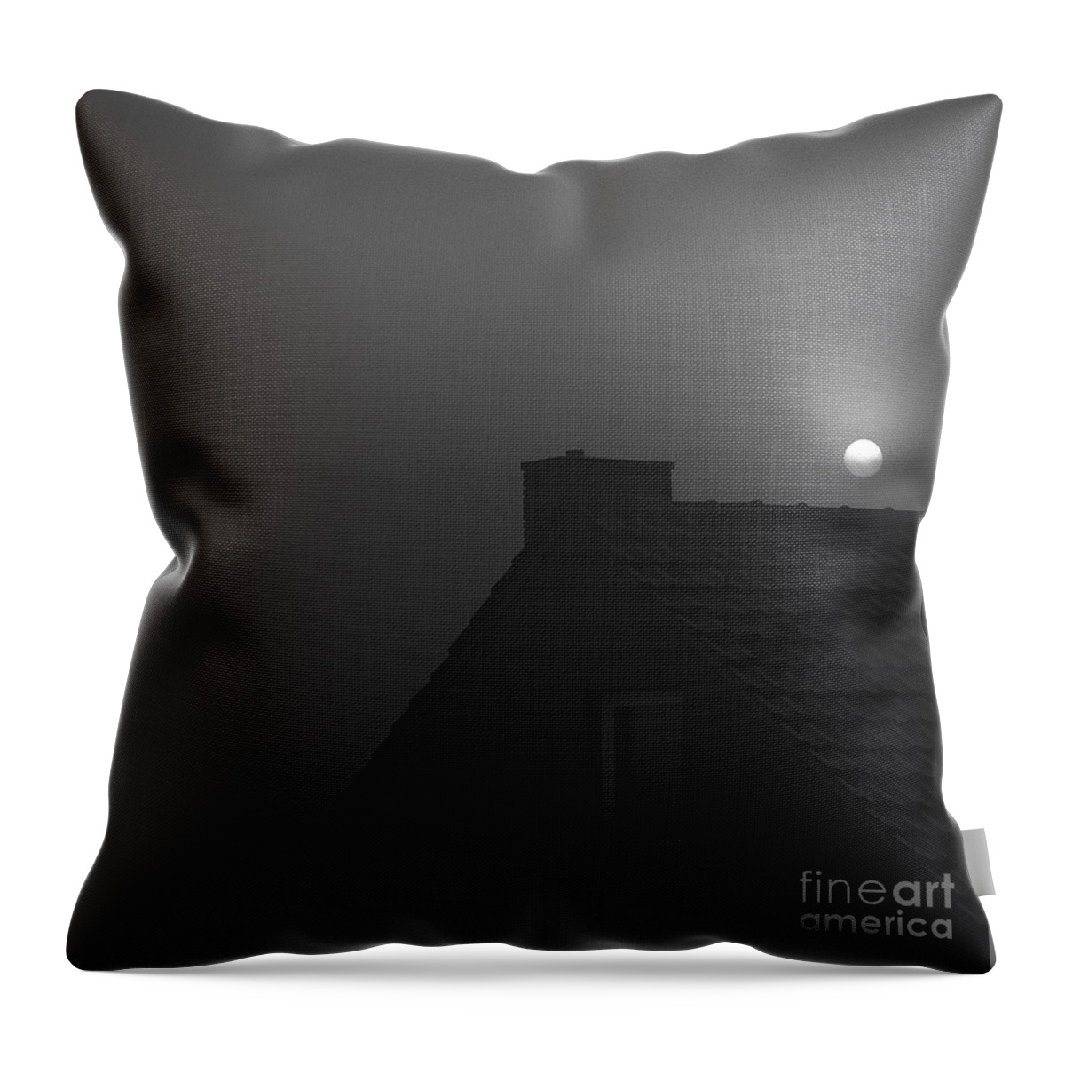Dark Throw Pillow featuring the photograph Moon by Elisabeth Derichs