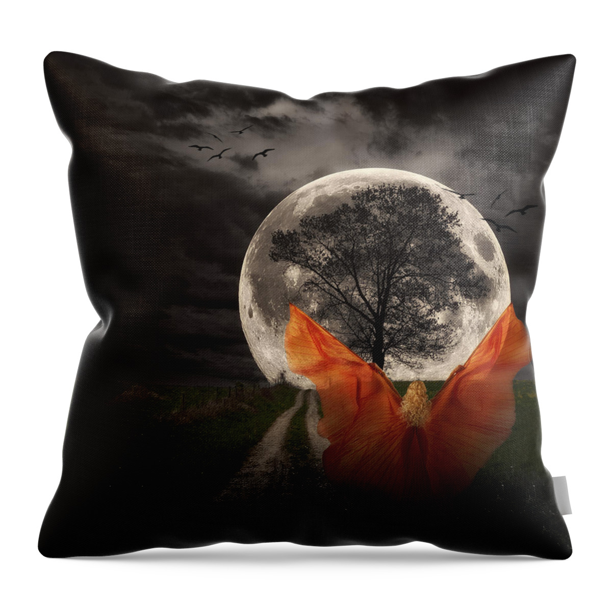 Art Throw Pillow featuring the photograph Moon Goddess by Tom Mc Nemar